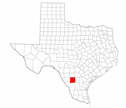 La Salle County Texas - Location Map